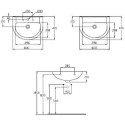 Раковина Ideal Standard Ecco W424001 60 см