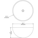 Раковина Kraus GV-390-19 mm коричнево-золотистый