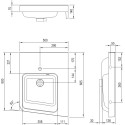 Раковина Ravak BeHappy II 50х66 R