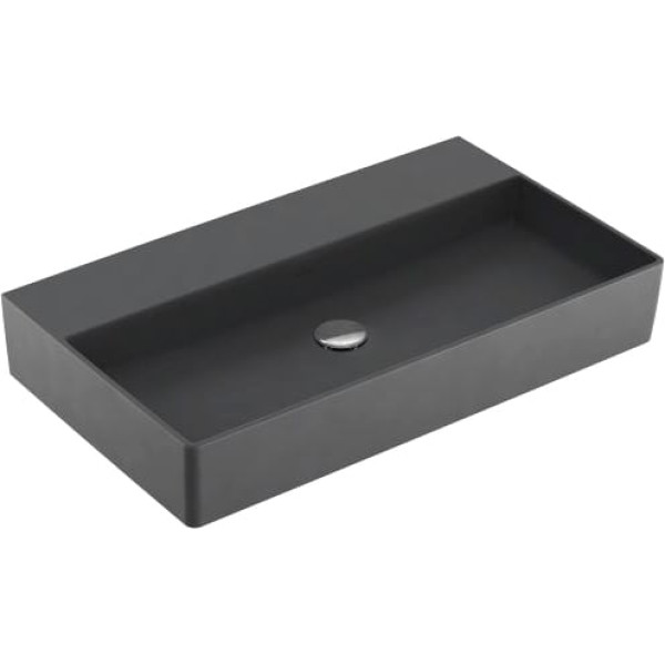 Раковина Villeroy & Boch Memento 4A228FI4 graphite, ceramicplus, без перелива