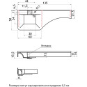 Раковина Цвет и Стиль Кулибинка 135 L