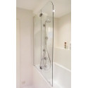 Шторка на ванну GuteWetter Lux Pearl GV-102 левая 110 см стекло бесцветное, профиль хром