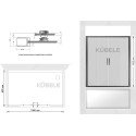 Шторка на ванну Kubele DE019P4U-MAT-CH 160х70 см, профиль хром