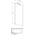 Шторка на ванну Radaway Idea Black PNJ II 50