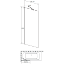 Шторка на ванну Radaway Modo New Black PNJ II 70