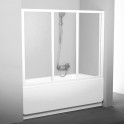 Шторка на ванну Ravak AVDP3-160 Transparent, профиль белый
