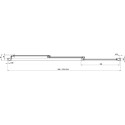 Шторка на ванну Ravak AVDP3-160 Transparent, профиль белый