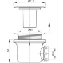 Сифон для поддона RGW Stone Tray A-048 графит