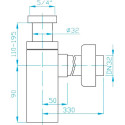 Сифон для раковины Plastbrno EMCR004