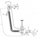 Слив-перелив Omnires TK122-PLUS-3.43+64-SBL черный