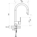 Смеситель Alveus Arc 20-P CHR 1115261 для кухонной мойки