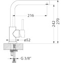 Смеситель Alveus Fluid Monarch 1134845 для кухонной мойки, copper