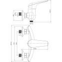 Смеситель Aquanet Conte SD91387 для душа