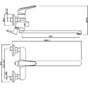 Смеситель Argo Talay 35-L35L/K универсальный