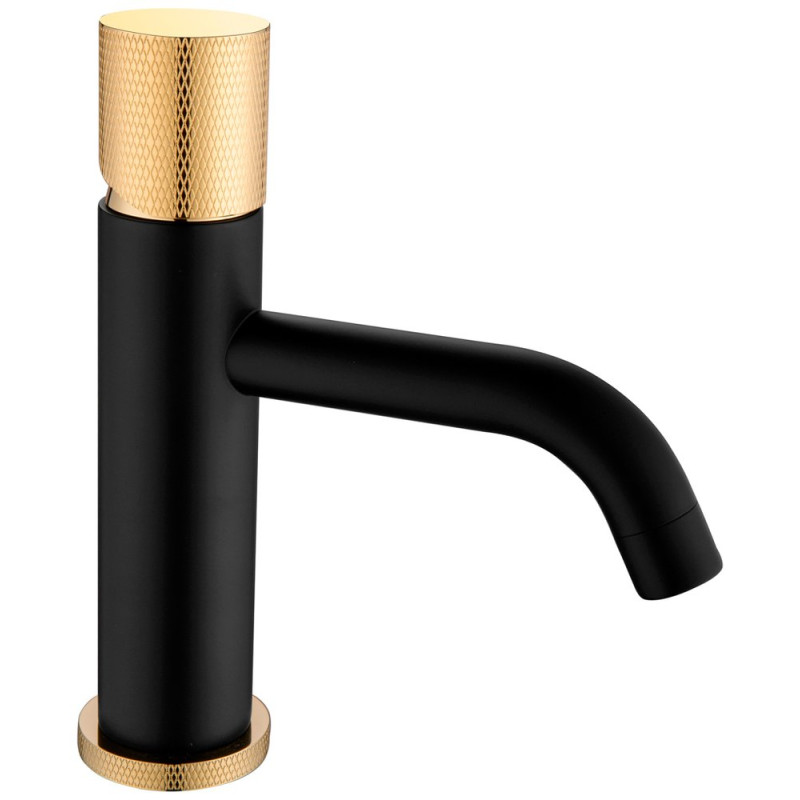 Смеситель Boheme Stick 121-BG.2 для раковины, black touch gold