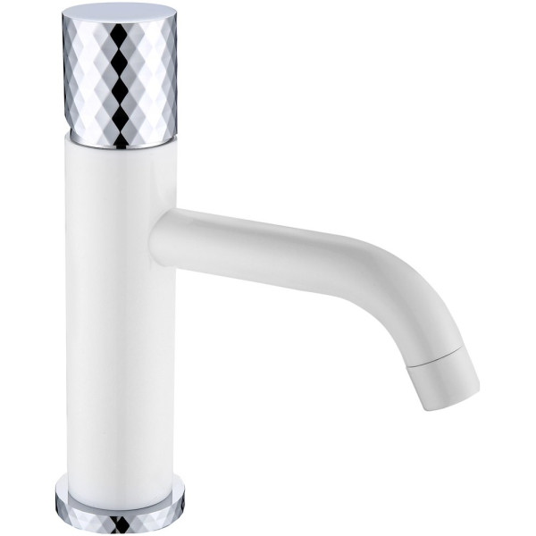 Смеситель Boheme Stick 121-WCR для раковины, white diamond chrome