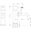 Смеситель Boheme Uno 461-CR для раковины, хром