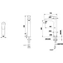 Смеситель Bravat Rhein F1429564CP-A-ENG для раковины
