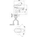 Смеситель D&K Baciano DA1032101 для раковины