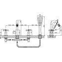 Смеситель D&K Lorsch Hessen DA1414901 на борт ванны