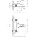 Смеситель Decoroom SO21 SO21035 для ванны с душем