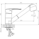 Смеситель Decoroom SO70 SO70023 для кухонной мойки