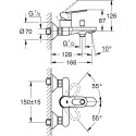 Смеситель Grohe BauLoop 23603000 для ванны с душем