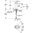 Смеситель Grohe Eurocube 23446000 для раковины