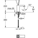 Смеситель Grohe Eurocube Joy 23656000 для раковины