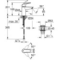 Смеситель Grohe Eurosmart 23988003 для раковины