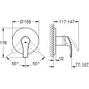 Смеситель Grohe Eurosmart 24042002 для душа