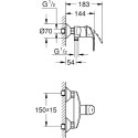Смеситель Grohe Eurosmart New 33555002 для душа