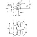 Смеситель Grohe Eurostyle 23722003 для душа