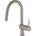 Смеситель Grohe Minta 32321AL2 для кухонной мойки, темный графит