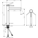 Смеситель Hansgrohe Finoris 260 76070670 для раковины, матовый черный