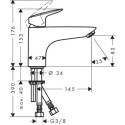 Смеситель Hansgrohe Logis 71311000 на борт ванны