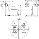 Смеситель Hansgrohe Logis M32 71287000 для кухонной мойки, хром