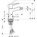 Смеситель Hansgrohe Metris Classic 31275000 для биде
