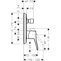 Смеситель Hansgrohe Metris Classic 31485000 для ванны с душем