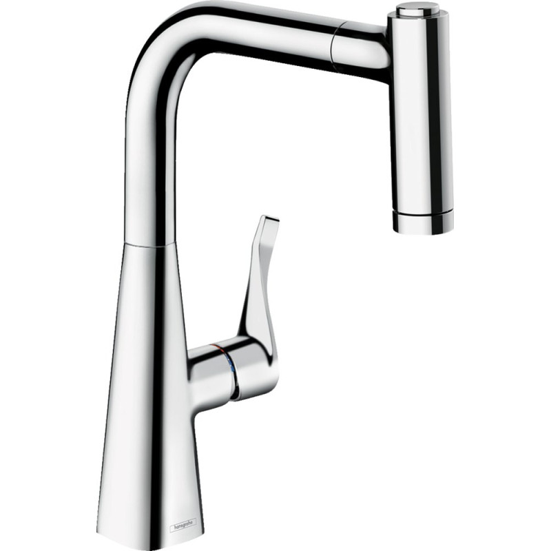 Смеситель Hansgrohe Metris M71 14834000 для кухонной мойки, хром