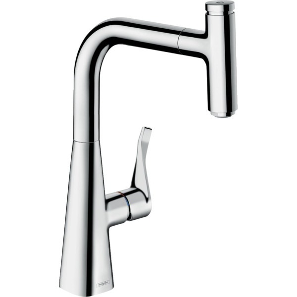 Смеситель Hansgrohe Metris Select M71 73802000 для кухонной мойки, хром