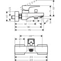 Смеситель Hansgrohe Metropol 74540000 для ванны с душем