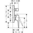 Смеситель Hansgrohe Metropol 74545000 для ванны с душем