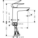 Смеситель Hansgrohe Talis E 71712000 для раковины