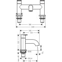 Смеситель Hansgrohe Vernis Blend 71442000 на борт ванны, хром