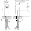 Смеситель IDDIS Sena SENSB00i01 для раковины