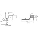 Смеситель Jacob Delafon July E16027-4-CP для раковины