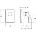 Смеситель Jacob Delafon Symbol E98712-CP для душа