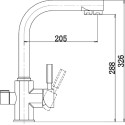 Смеситель Kaiser Decor 40144-6 для кухонной мойки, песочный желтый