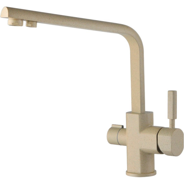 Смеситель Kaiser Decor 40144-7 Ora для кухонной мойки, бежевый мрамор